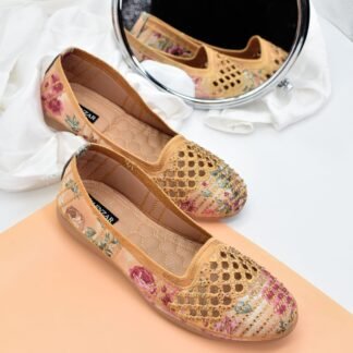 Adore - Golden Ethnic Ballet Flats W04C