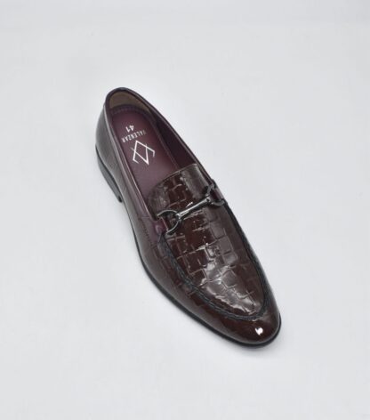 Nòz·ze – Wine Patent Croco Hazel Slip On 280R - Image 4
