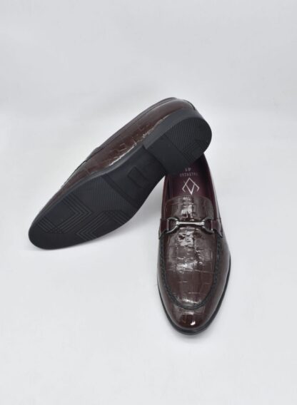 Nòz·ze – Wine Patent Croco Hazel Slip On 280R - Image 6