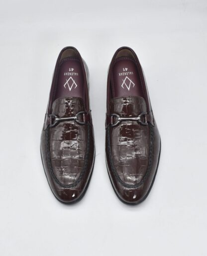 Nòz·ze – Wine Patent Croco Hazel Slip On 280R - Image 2