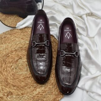 Nòz·ze – Wine Patent Croco Hazel Slip On 280R