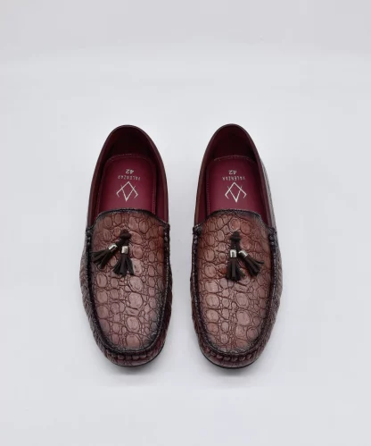 Mocassini - Cherry Wrinkle Free Tassel Driving Slip on 284R - Image 3