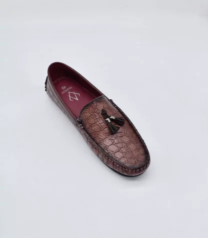 Mocassini - Cherry Wrinkle Free Tassel Driving Slip on 284R - Image 5