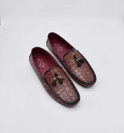 Mocassini - Cherry Wrinkle Free Tassel Driving Slip on 284R - Image 4