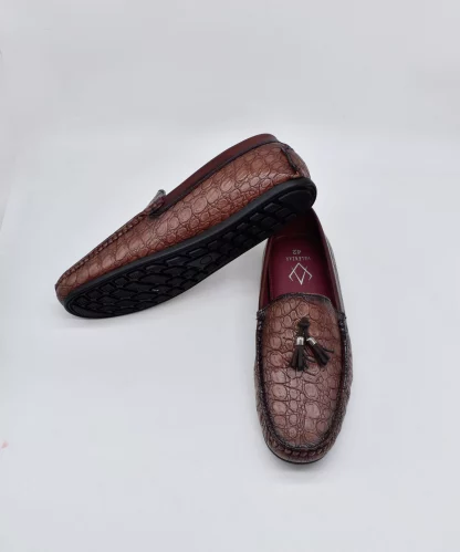 Mocassini - Cherry Wrinkle Free Tassel Driving Slip on 284R - Image 6