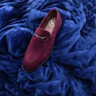 Neo - Premium Maroon Suede Horse Bit 210R