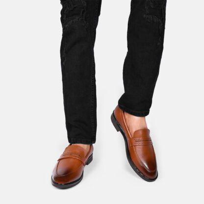 Tan Penny Slip On 292C - Image 2