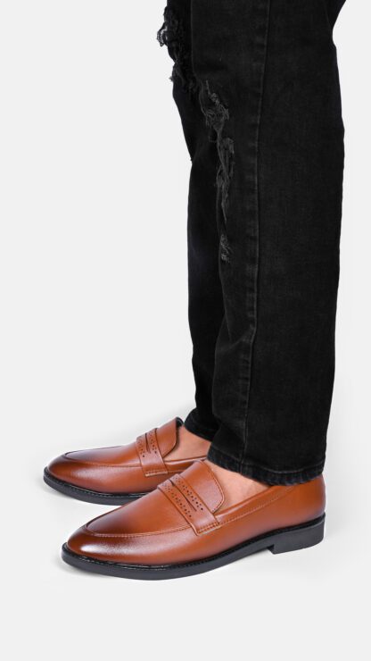 Tan Penny Slip On 292C - Image 4