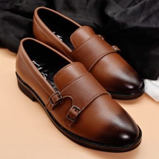 Tan Double Monk Straps 293C
