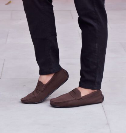 Mocassini - Brown Penny Flyknit Wrinkle Free Driving Slip On 289B - Image 9