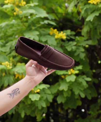 Mocassini - Brown Penny Flyknit Wrinkle Free Driving Slip On 289B