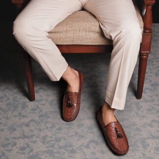 Mocassini - Cherry Wrinkle Free Tassel Driving Slip on 284R