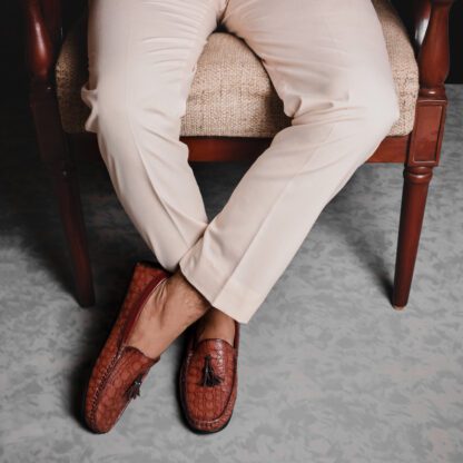 Mocassini - Cherry Wrinkle Free Tassel Driving Slip on 284R - Image 2