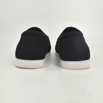 Aurora – Black Italian Vegan Suede Sneaker Slip On 317A - Image 11
