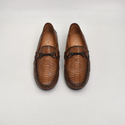 Aurora – Tan Semi Wrinkle Free Driving Fish Croco Slip On 316C - Image 5