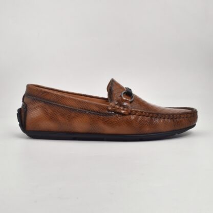 Aurora – Tan Semi Wrinkle Free Driving Fish Croco Slip On 316C - Image 10