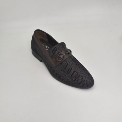 Aurora - Brown Wrinkle Free Vegan Snake Foil Slip On 318B - Image 7