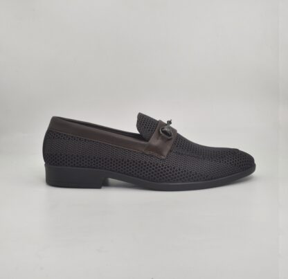 Aurora - Brown Wrinkle Free Vegan Snake Foil Slip On 318B - Image 11