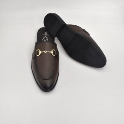 Aurora – Brown Semi Wrinkle Free Horse Bit Mules 314B - Image 10