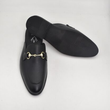 Aurora – Black Semi Wrinkle Free Horse Bit Mules 314A - Image 10