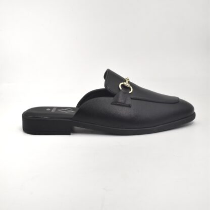 Aurora – Black Semi Wrinkle Free Horse Bit Mules 314A - Image 11