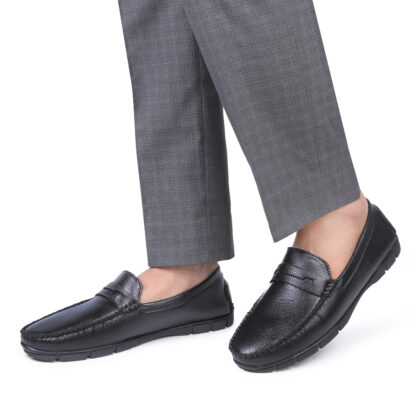 Aurora - Black Penny Driving Slip On 309A - Image 3
