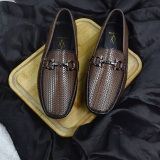 VeloMoccs - Tan Textured Wrinkle Free Driving Slip On 334C