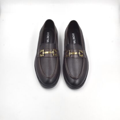 RareLux - Brown Wrinkle Free HorseBit Loafer V0018B - Image 3
