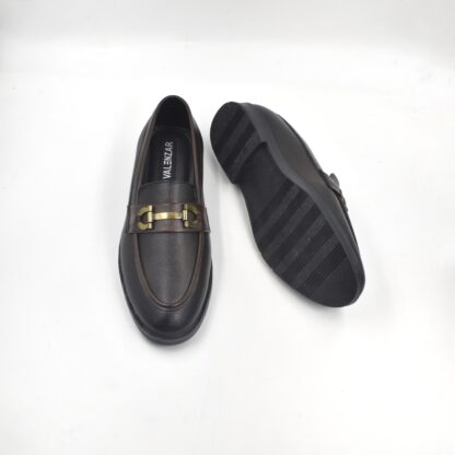 RareLux - Brown Wrinkle Free HorseBit Loafer V0018B - Image 6