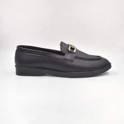 RareLux - Black Wrinkle Free HorseBit Loafer V0018A - Image 7