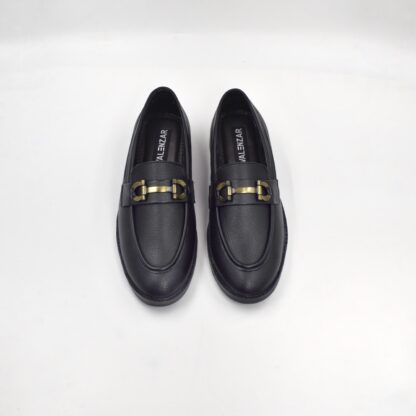 RareLux - Black Wrinkle Free HorseBit Loafer V0018A - Image 3