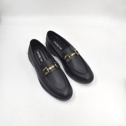RareLux - Black Wrinkle Free HorseBit Loafer V0018A - Image 4