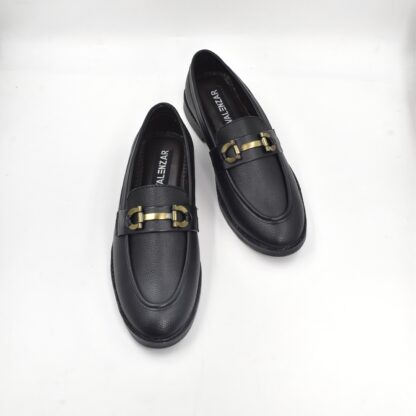 RareLux - Black Wrinkle Free HorseBit Loafer V0018A - Image 8