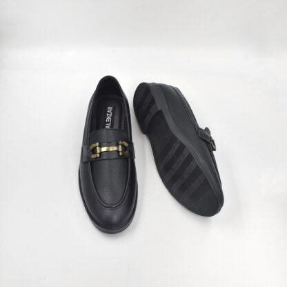 RareLux - Black Wrinkle Free HorseBit Loafer V0018A - Image 6