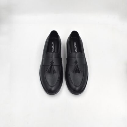 RareLux - Black Wrinkle Free Tassel Loafer V0016A - Image 3