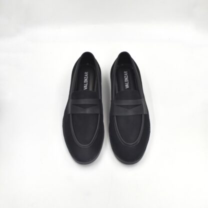 RareLux - Black Vegan Suede Penny Loafer V0015A - Image 3