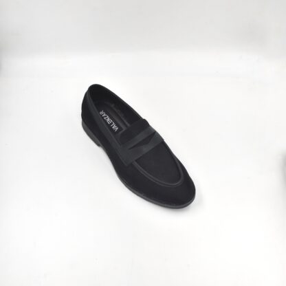 RareLux - Black Vegan Suede Penny Loafer V0015A - Image 5