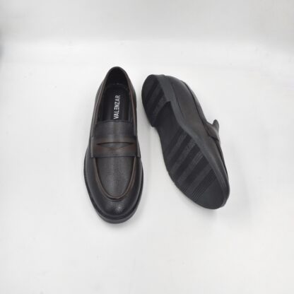 RareLux - Brown Wrinkle Free Penny Loafer V0017B - Image 6