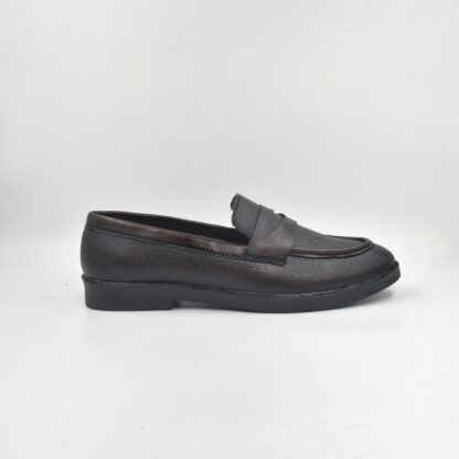 RareLux - Brown Wrinkle Free Penny Loafer V0017B - Image 7