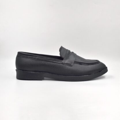 RareLux - Black Wrinkle Free Penny Loafer V0017A - Image 7