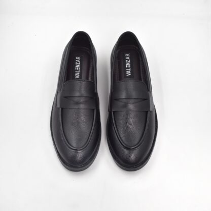 RareLux - Black Wrinkle Free Penny Loafer V0017A - Image 3