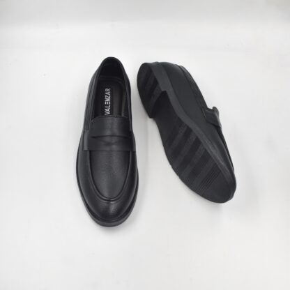 RareLux - Black Wrinkle Free Penny Loafer V0017A - Image 6