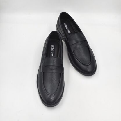 RareLux - Black Wrinkle Free Penny Loafer V0017A - Image 8
