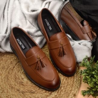 RareLux - Tan Wrinkle Free Tassel Loafer V0016C