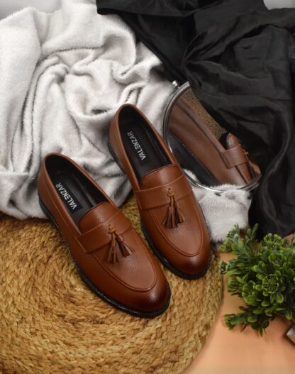 RareLux - Tan Wrinkle Free Tassel Loafer V0016C - Image 2