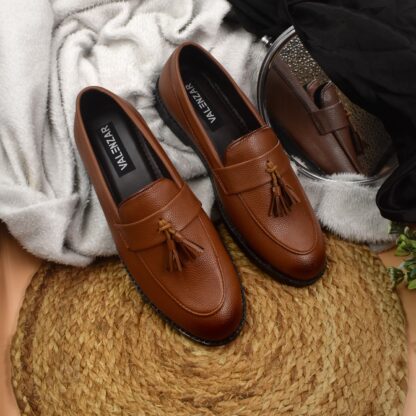 RareLux - Tan Wrinkle Free Tassel Loafer V0016C - Image 9