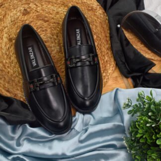 RareLux - Black HorseBit Loafer V0019A
