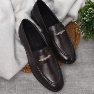 RareLux - Brown Handmade Italian Wrinkle Free Penny Loafer V0043B