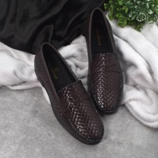 RareLux - Brown Italian Wrinkle Free HorseBit Slip On V0048B